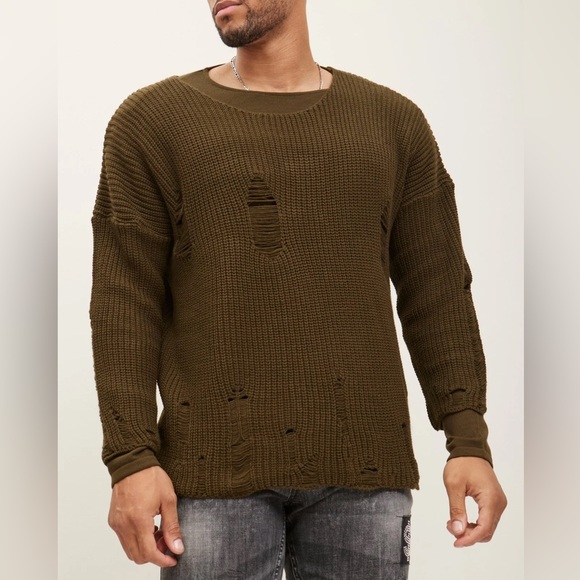 Ron Tomson Other - Distressed Two-Piece Sweater